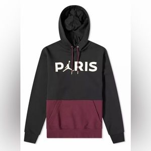Nike Jordan Paris Saint Germain PSG Sample Hoodie Bordeaux RARE
